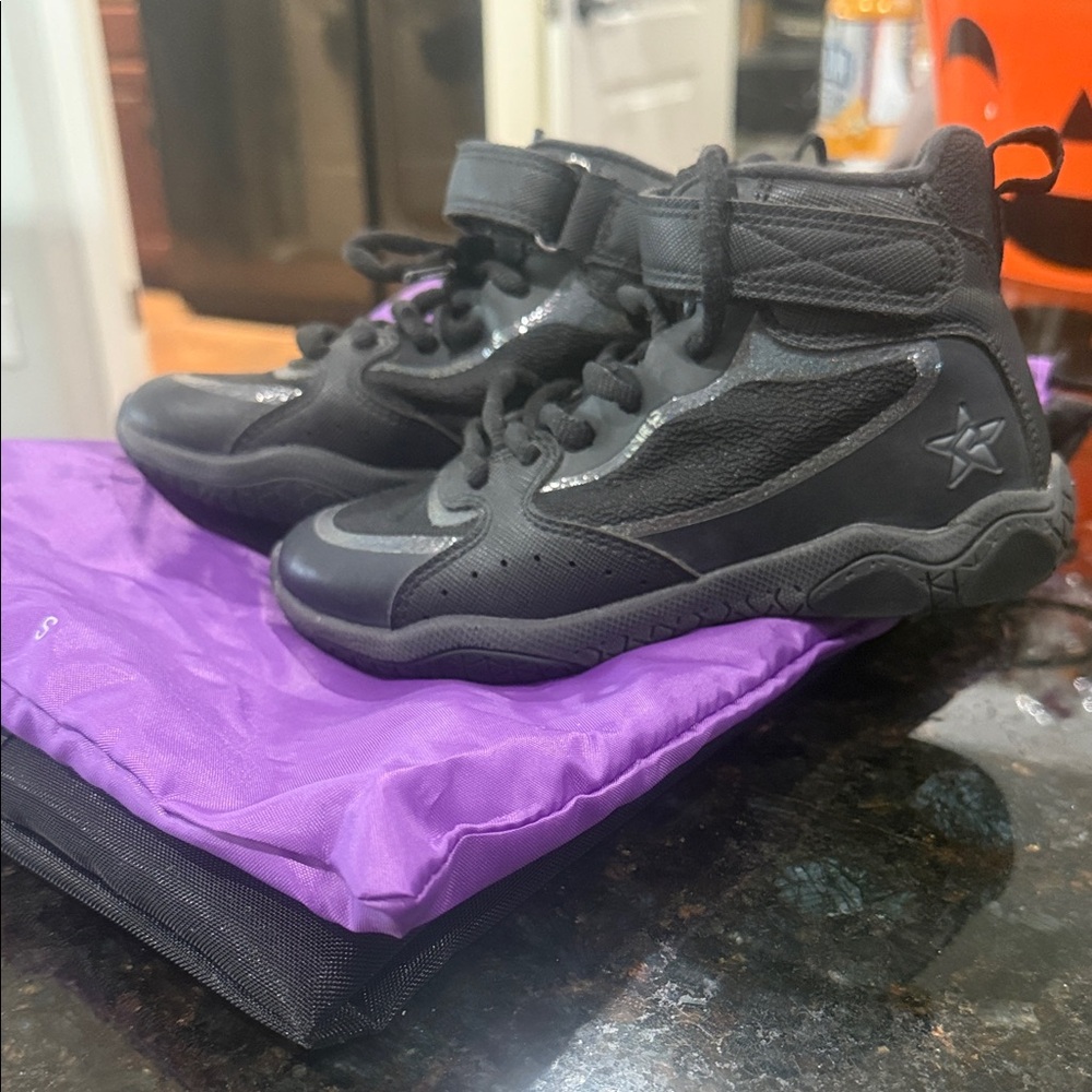 Kids Black High-Top Sneakers